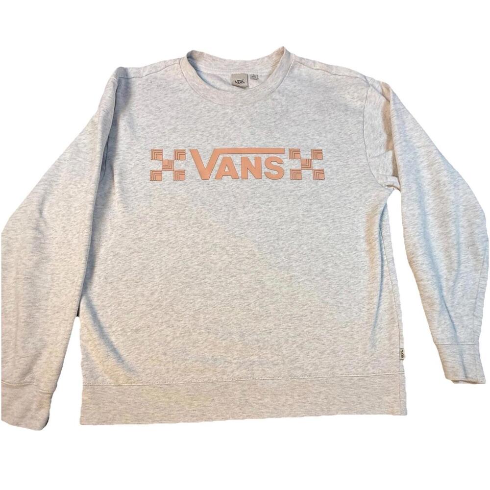Vans Sweatshirt Off The Wall Streetwear Skater  Heather Gray Size Medium